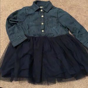 Chambray and Tulle dress